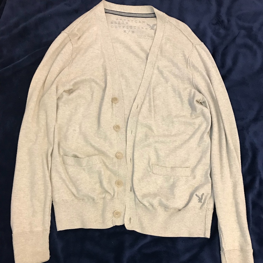Beige American Eagle cardigan